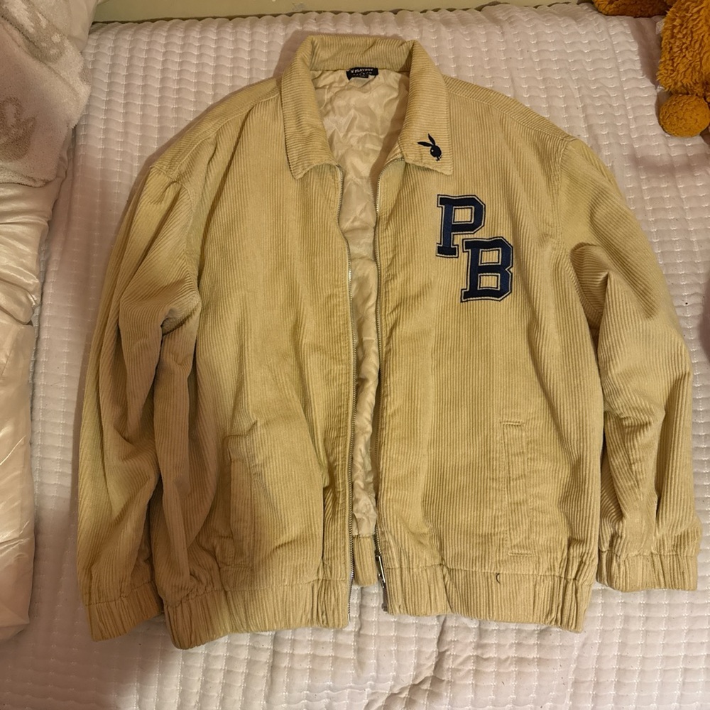 PLAYBOY Tan Bomber Jacket